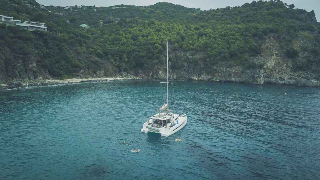 Bali drone view cliff